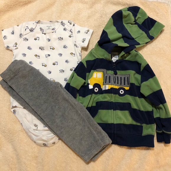 Carter’s 12mos Construction Outfit - Picture 1 of 8